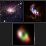 Un trou noir gourmand se nourrit via deux bras en spirale Un trou noir gourmand se nourrit via deux bras en spirale