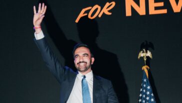 À l'intérieur de la fête de la victoire de Zohran Mamdani : des produits dérivés, des paillettes et un Fat Joe Banger pour remporter la victoire