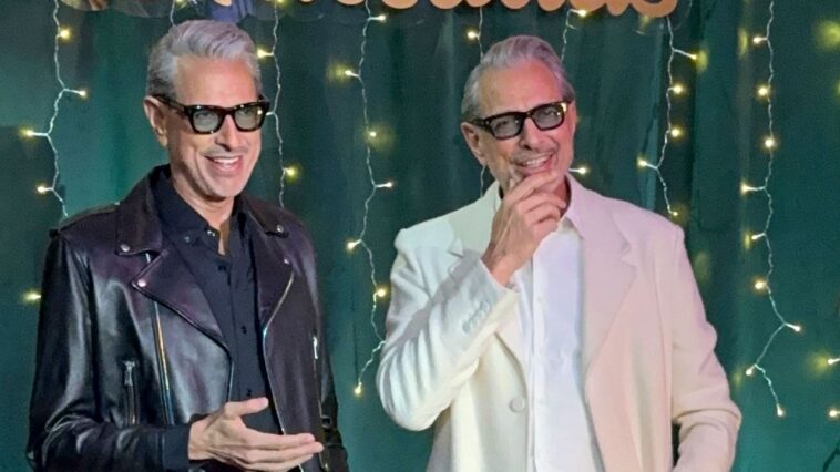 Jeff Goldblum rencontre littéralement son égal : sa figurine de cire Madame Tussauds