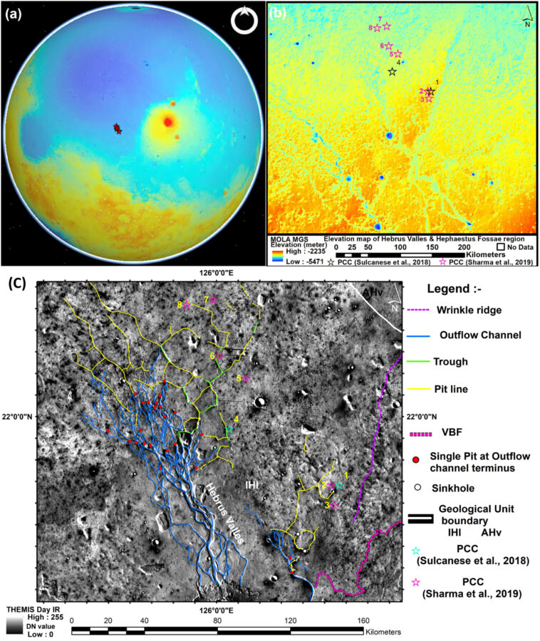 Des scientifiques découvrent sur Mars des grottes creusées par l'eau qui auraient pu abriter de la vie