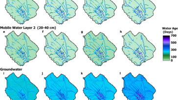 Selon une étude, l'eau jeune recharge les aquifères tandis que l'eau ancienne nourrit les cultures