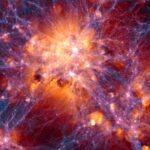 Une galaxie lointaine est étranglée par la toile cosmique Une galaxie lointaine est étranglée par la toile cosmique