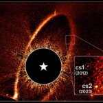 Image Hubble d'un nuage de poussière laissé par une collision et vestige de ce que les astronomes appelaient autrefois Fomalhaut B