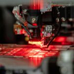 Robotic machine manufacturing semiconductor chip