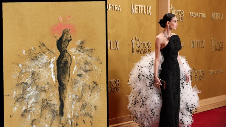 Le voyage éclair de la robe Schiaparelli Couture de Demi Moore