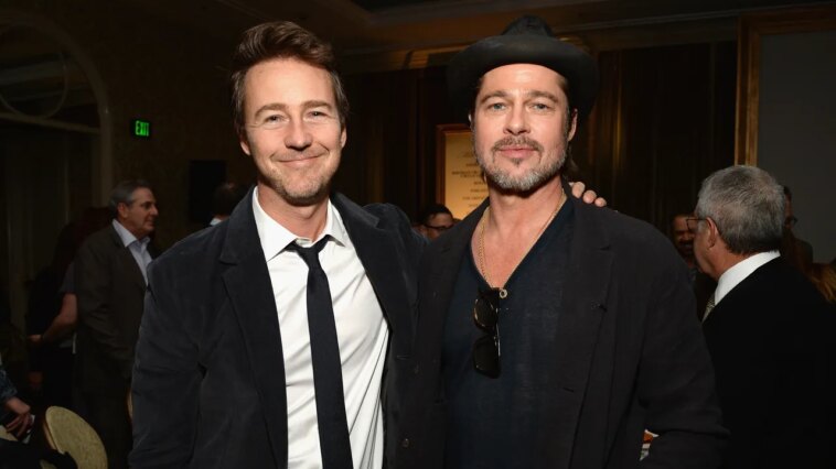 Brad Pitt et Edward Norton ont eu une réunion de Fight Club lors de la Coupe du monde cette semaine