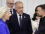 Ursula von der Leyen, Mark Carney, Volodymyr Zelensky, from left to right, modified, cc European Union
