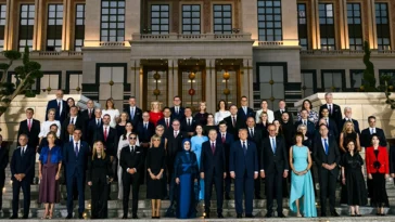 NATO Family Photo at the Presidential Palace in Ankara, Turkey, July 7, 2026 cc White House, modified, - https://cs.wikipedia.org/wiki/Soubor:NATO_Family_Photo_at_the_Presidential_Palace_in_Ankara_-_2026.jpg