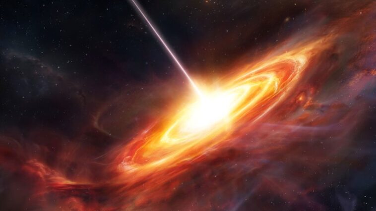 Un quasar bat le record du trou noir supermassif le plus éloigné Un quasar bat le record du trou noir supermassif le plus éloigné