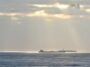 Oil tanker at anchor on open water