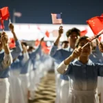 President Donald J. Trump participates in an arrival ceremony at Beijing International Airport , cc White House, modified, https://www.whitehouse.gov/gallery/president-donald-j-trump-participates-in-an-arrival-ceremony-at-beijing-international-airport/