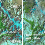 La coulée de débris meurtrière au Népal révèle des risques dans d'autres régions de haute montagne Les images satellite montrent le paysage montagneux du Népal où se sont produites les avalanches de glace et les coulées de débris.