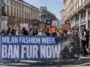 Dans les coulisses de la marche antifourrure qui a secoué la Fashion Week de Milan