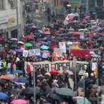 Protesters march through Belgrade during the anti-corruption demonstrations, January 24, 2025. (Photo by Emilija Knezevic), CC BY 4.0, modified, https://commons.wikimedia.org/wiki/File:Belgrade_protests_2025-01-24_-_6.jpg